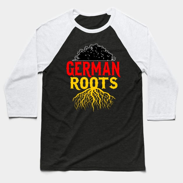 German Roots - Germany Origin Heritage Gift Baseball T-Shirt by biNutz